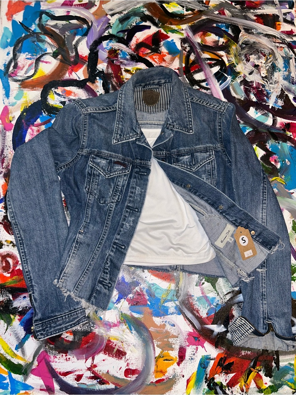 Massimo Dutti Blue Denim Jean Jacket